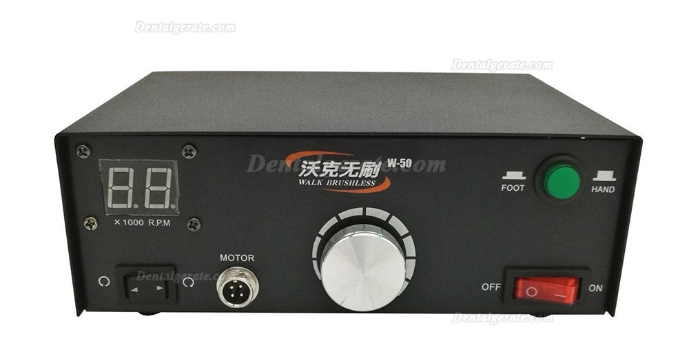 WALK W-50 BRUSHLESS Mikromotor-Poliermaschine f&uuml;r Dentallabore + B&uuml;rstenlose Mikromotor-Handst&uuml;ck 50K RPM